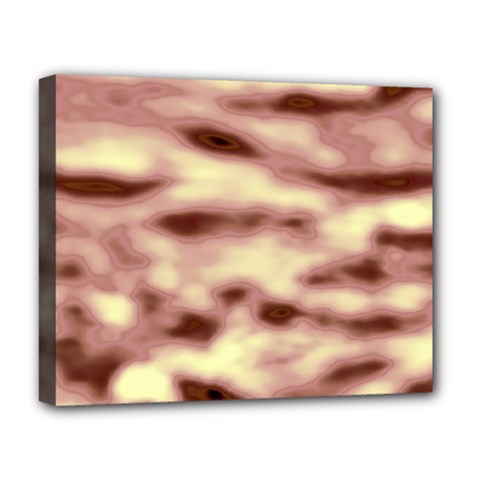 Pink  Waves Flow Series 10 Deluxe Canvas 20  X 16  (stretched) by DimitriosArt