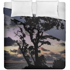 Sunset Coastal Park Landscape, Montevideo Uruguay Duvet Cover Double Side (king Size) by dflcprintsclothing