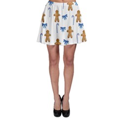 Gingerbread Man And Candy Skater Skirt