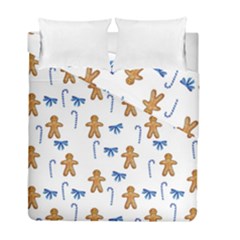 Gingerbread Man And Candy Duvet Cover Double Side (full/ Double Size) by SychEva