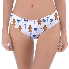 Gingerbread Man And Candy Reversible Classic Bikini Bottoms