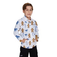 Gingerbread Man And Candy Kids  Windbreaker