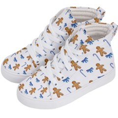 Gingerbread Man And Candy Kids  Hi-Top Skate Sneakers