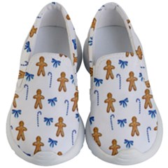 Gingerbread Man And Candy Kids Lightweight Slip Ons