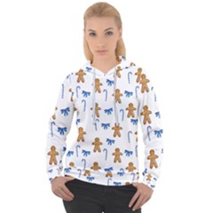 Gingerbread Man And Candy Women s Overhead Hoodie