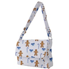 Gingerbread Man And Candy Full Print Messenger Bag (S)