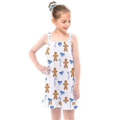 Gingerbread Man And Candy Kids  Overall Dress