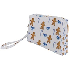 Gingerbread Man And Candy Wristlet Pouch Bag (small)