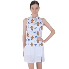 Gingerbread Man And Candy Women s Sleeveless Polo Tee