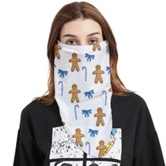 Gingerbread Man And Candy Face Covering Bandana (Triangle)