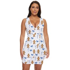 Gingerbread Man And Candy Draped Bodycon Dress