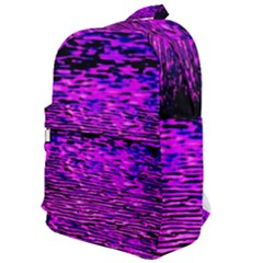 Magenta Waves Flow Series 1 Classic Backpack by DimitriosArt