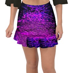 Magenta Waves Flow Series 1 Fishtail Mini Chiffon Skirt by DimitriosArt