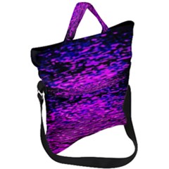 Magenta Waves Flow Series 1 Fold Over Handle Tote Bag