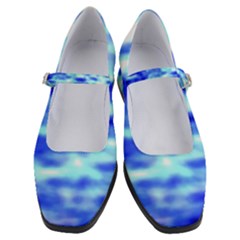 Blue Waves Flow Series 5 Women s Mary Jane Shoes by DimitriosArt