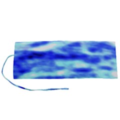 Blue Waves Flow Series 5 Roll Up Canvas Pencil Holder (s) by DimitriosArt