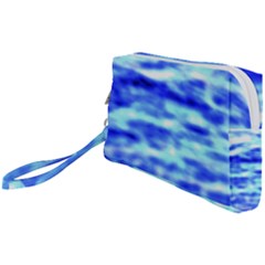 Blue Waves Flow Series 5 Wristlet Pouch Bag (small)