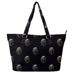Creepy Head Sculpture With Respirator Motif Pattern Full Print Shoulder Bag by dflcprintsclothing