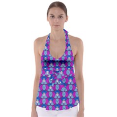 Abstract Babydoll Tankini Top by SychEva