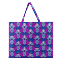 Abstract Zipper Large Tote Bag by SychEva