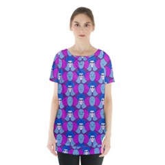 Abstract Skirt Hem Sports Top by SychEva