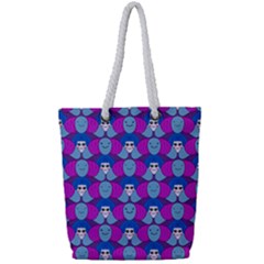 Abstract Full Print Rope Handle Tote (small) by SychEva