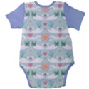 Sunny day swans Baby Short Sleeve Onesie Bodysuit View2