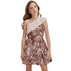 Dino Dig Kids  One Shoulder Party Dress