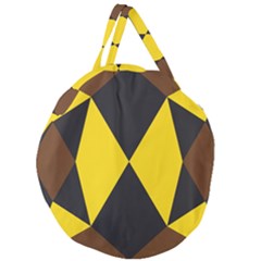 Abstract Pattern Geometric Backgrounds   Giant Round Zipper Tote by Eskimos