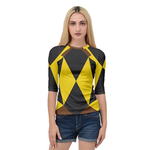 Abstract Pattern Geometric Backgrounds   Quarter Sleeve Raglan Tee by Eskimos