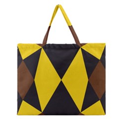 Abstract Pattern Geometric Backgrounds   Zipper Large Tote Bag by Eskimos