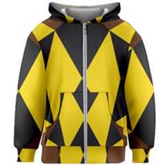 Abstract Pattern Geometric Backgrounds   Kids  Zipper Hoodie Without Drawstring by Eskimos
