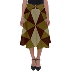 Abstract Pattern Geometric Backgrounds   Perfect Length Midi Skirt by Eskimos