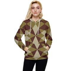 Abstract Pattern Geometric Backgrounds   Women s Lightweight Drawstring Hoodie by Eskimos