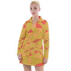 Abstract Pattern Geometric Backgrounds   Women s Long Sleeve Casual Dress by Eskimos