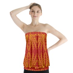 Abstract Pattern Geometric Backgrounds   Strapless Top by Eskimos