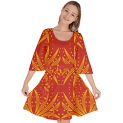 Abstract pattern geometric backgrounds   Velour Kimono Dress