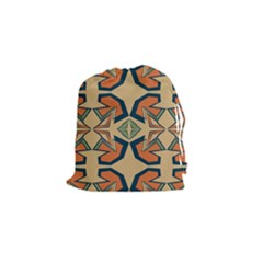 Abstract Pattern Geometric Backgrounds   Drawstring Pouch (small) by Eskimos