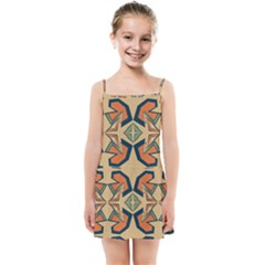 Abstract Pattern Geometric Backgrounds   Kids  Summer Sun Dress by Eskimos