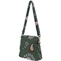 Floral pattern paisley style Paisley print  Doodle background Zipper Messenger Bag View2