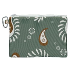 Floral Pattern Paisley Style Paisley Print  Doodle Background Canvas Cosmetic Bag (xl) by Eskimos