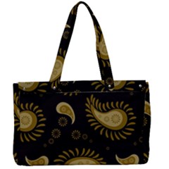 Floral Pattern Paisley Style Paisley Print  Doodle Background Canvas Work Bag by Eskimos