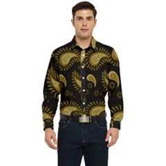 Floral Pattern Paisley Style Paisley Print  Doodle Background Men s Long Sleeve  Shirt by Eskimos