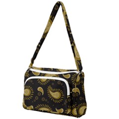 Floral Pattern Paisley Style Paisley Print  Doodle Background Front Pocket Crossbody Bag by Eskimos