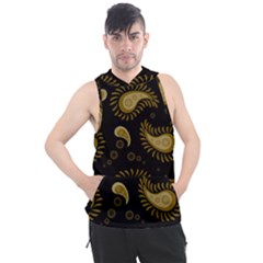 Floral Pattern Paisley Style Paisley Print  Doodle Background Men s Sleeveless Hoodie by Eskimos