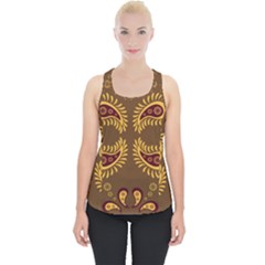 Floral Pattern Paisley Style Paisley Print  Doodle Background Piece Up Tank Top by Eskimos
