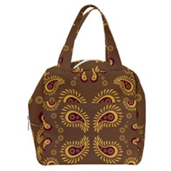 Floral Pattern Paisley Style Paisley Print  Doodle Background Boxy Hand Bag by Eskimos