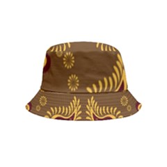 Floral Pattern Paisley Style Paisley Print  Doodle Background Inside Out Bucket Hat (kids) by Eskimos