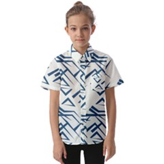 Abstract Pattern Geometric Backgrounds   Kids  Short Sleeve Shirt by Eskimos