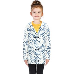 Abstract Pattern Geometric Backgrounds   Kids  Double Breasted Button Coat by Eskimos